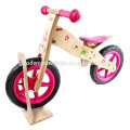 Venta caliente hecha a mano y colorida de 12 pulgadas eva bicicleta de madera de niño de neumático